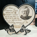 Memorial Heart with Butterflies