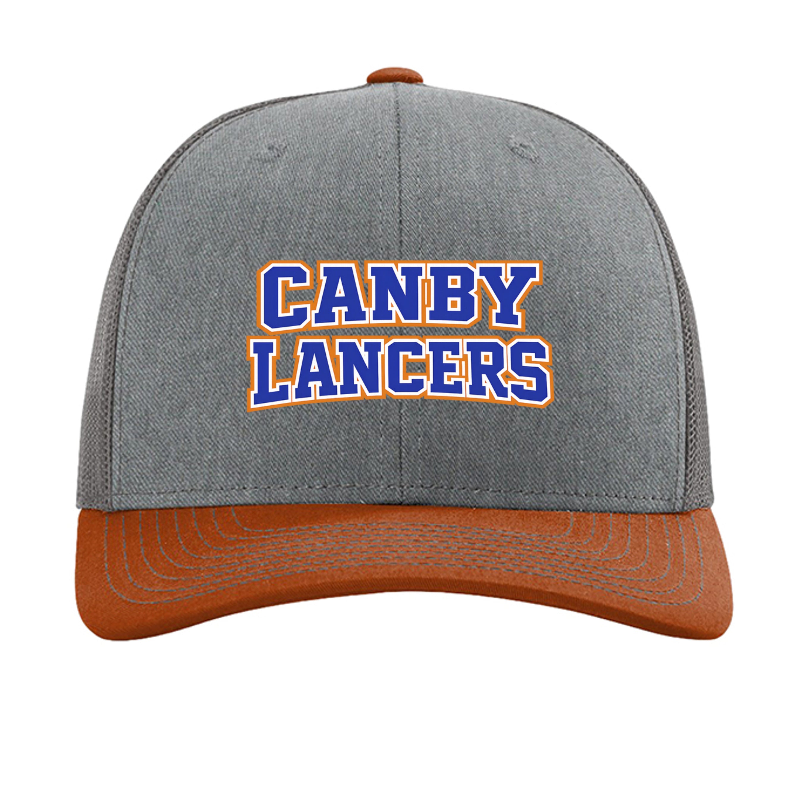 Heather Grey/ Charcoal/ Dark Orange - 112 - FRONT